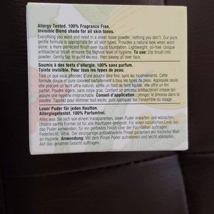 Blended face powder and brush.